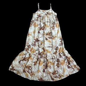 Naf Naf Paris Ladies Small Floral Tiered Maxi Dress Summer Beachy